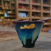 玄雕窑鎏金杯斗笠杯直筒杯大漆闻香杯80ml西施大漆壶200ml鎏金壶200ml【每款成色鎏金块形状都不一样，以实物为准】清水泥茶漏紫砂深色小茶盘32*13*2cm 商品缩略图6