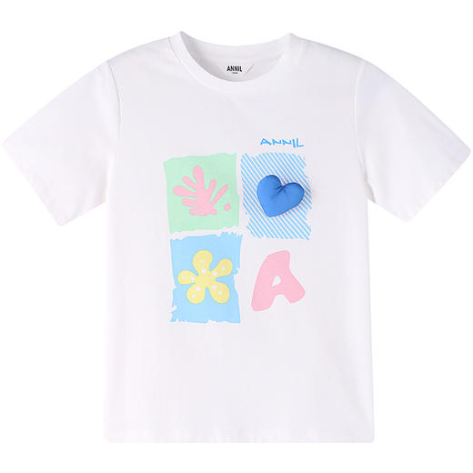 女童SORONA凉感圆领短袖针织衫夏季新款安奈儿童装EG521186 商品图7