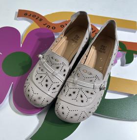 西村名物2025年夏季新款舒适厚底低跟镂空透气单鞋T25AH16171