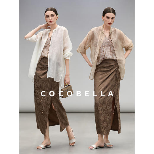 COCOBELLA重工渐变亮片绣花背心春夏轻奢风可外穿吊带VT0029 商品图3