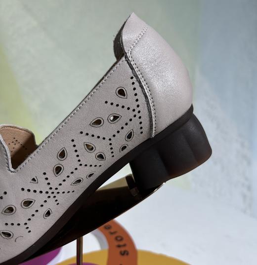 西村名物2025年夏季新款舒适厚底低跟镂空透气单鞋T25AH16171 商品图5