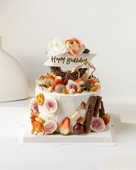 【健康木糖醇】木糖醇低脂低糖-森系小鹿生日蛋糕