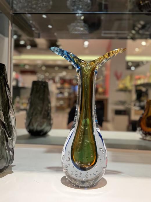 晶尊水晶-福禄花瓶26cm（琥珀色）如鱼得水花瓶39cm（琥珀色）涟漪花瓶35cm（灰色）【不支持补差，非质量问题不退不换】S 商品图0