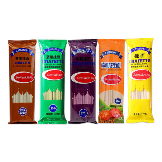 俄雪兔荞麦｜菠菜｜紫薯｜南瓜挂面320g 商品图5