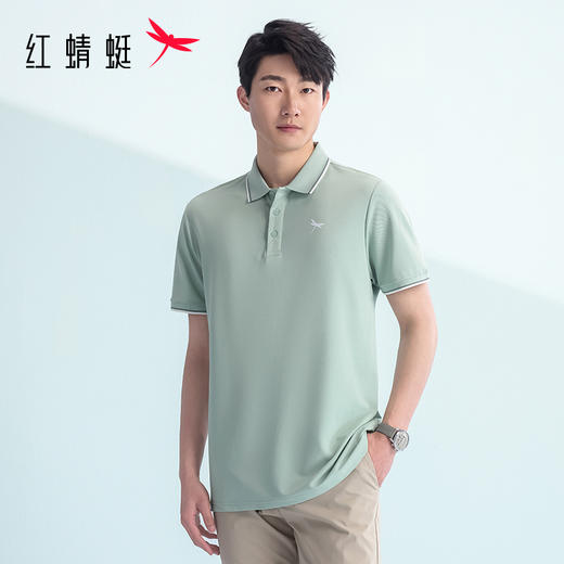 【89/2件】【香氛】红蜻蜓短袖男款polo衫夏季25新款T恤打底内搭男装 商品图4