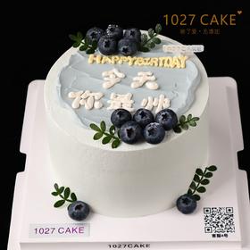 1027CAKE | 男生蛋糕  灰蓝色系简约  今天你最帅