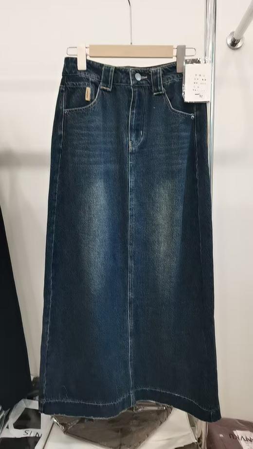 12.12错过没有！清货不退-NO退 爆款推荐-66102 （软料）A字长款牛仔长款半身裙-喜出 商品图1
