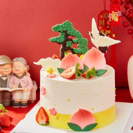 仙鹤献寿蛋糕 商品图1