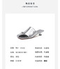 westory年夏季新款小中跟包头露趾纯色凉拖鞋W24BJ61861 商品缩略图6