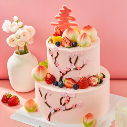 蟠桃献寿蛋糕 商品图1