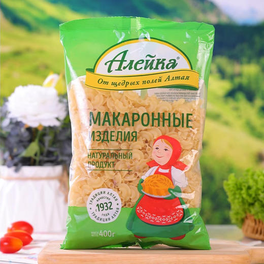 俄罗斯进口艾利客斜切型I 贝壳型I 鸡冠型通心粉400g 商品图1
