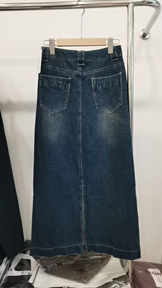12.12错过没有！清货不退-NO退 爆款推荐-66102 （软料）A字长款牛仔长款半身裙-喜出 商品图2