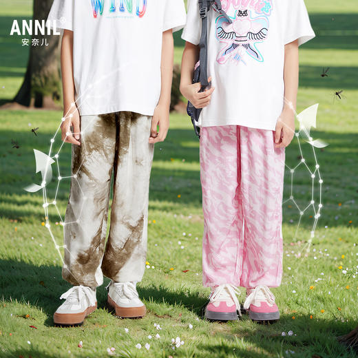 男女童全腰梭织单裤防蚊裤夏季新款安奈儿童装EM526019 商品图1