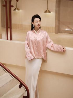 盛唐牡丹 |真丝蝴蝶双面穿外套(落肩不夹棉)