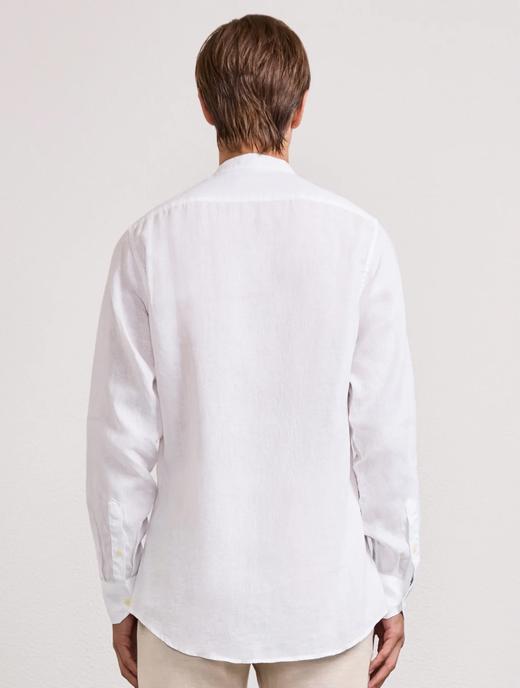 Frescobol Carioca - Jorge Linen Shirt L/S - White - 男装 - 衬衫 - 白色 商品图2