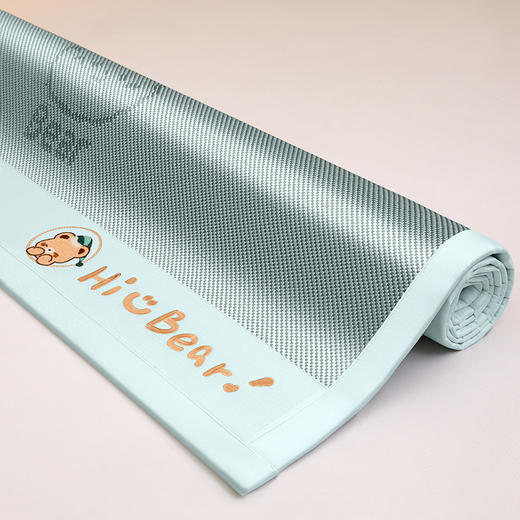 【春夏上新】自然醒A类抗菌防螨小熊幸运星系列冰藤席夏天冰丝凉席空调席婴儿可用学生（免水洗）QJ 商品图10