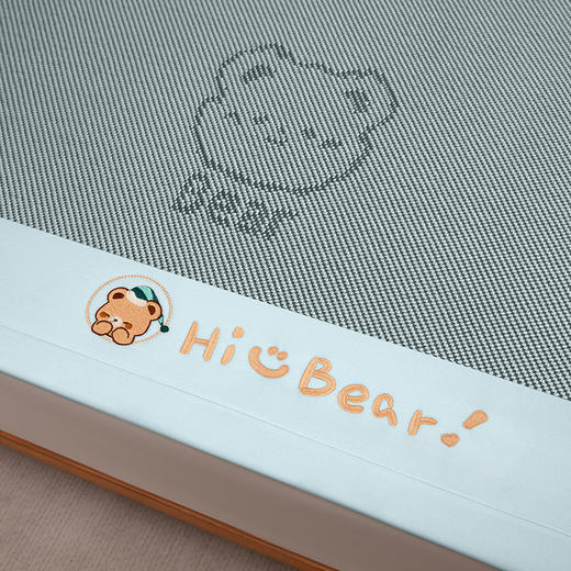 【春夏上新】自然醒A类抗菌防螨小熊幸运星系列冰藤席夏天冰丝凉席空调席婴儿可用学生（免水洗）QJ 商品图11