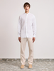 Frescobol Carioca - Jorge Linen Shirt L/S - White - 男装 - 衬衫 - 白色 商品缩略图1