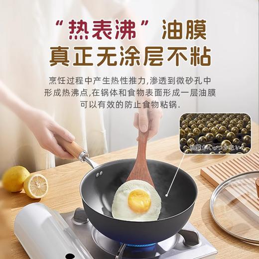 铁太郎日本进口一人食小铁锅家用迷你炒菜锅无涂层高端平底奶锅23CM 商品图2