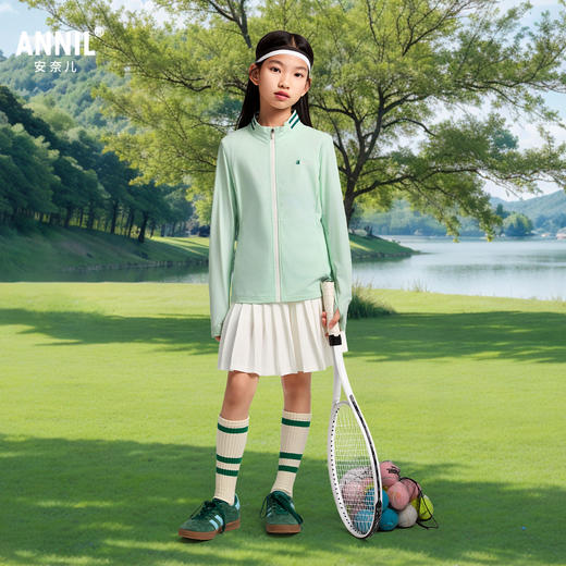 【冰感防晒】女童冰丝凉感外套防晒衣空调衫夏季新款安奈儿童装EG525035 商品图1