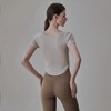 跃牌【倚窗听雨】系列夏季瑜伽服女带胸垫美背短袖t恤透气运动跑步健身上衣DA95 商品缩略图4