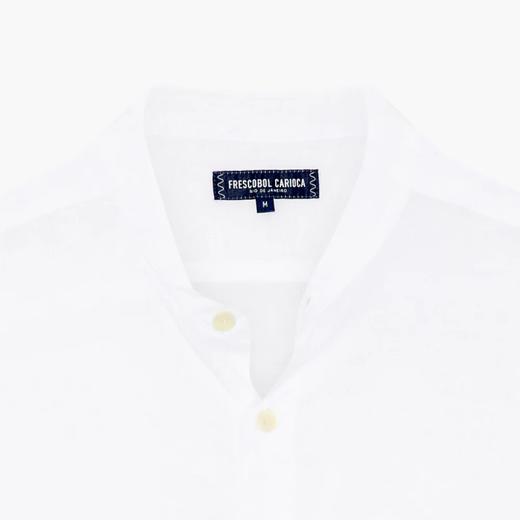 Frescobol Carioca - Jorge Linen Shirt L/S - White - 男装 - 衬衫 - 白色 商品图3