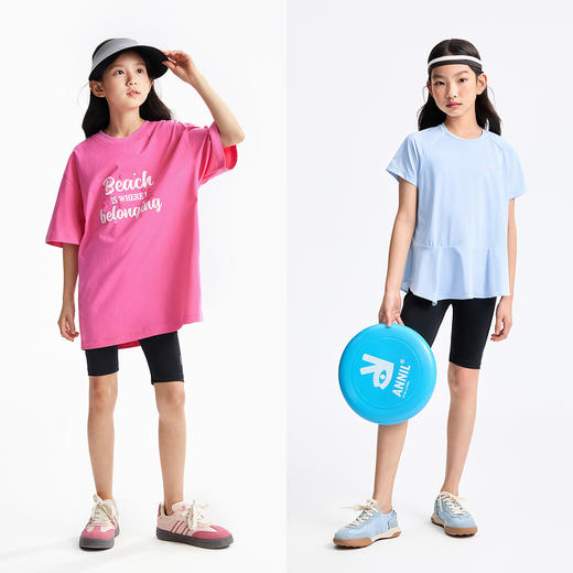 女童针织打底中裤夏季新款安奈儿童装EG526113 商品图3