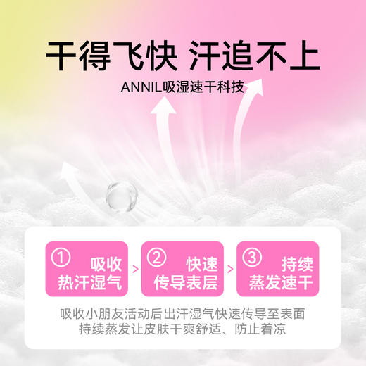 男女童圆领速干短袖针织衫夏季新款安奈儿童装EM521101 商品图1