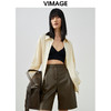 VIMAGE/纬漫纪春季新款时尚个性设计宽松帅气100%棉衬衫上衣V1709305 商品缩略图3