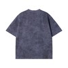 T2771夏季高级感新款潮牌扎染数字烫钻圆领短袖T恤复古宽松印花上衣 商品缩略图5