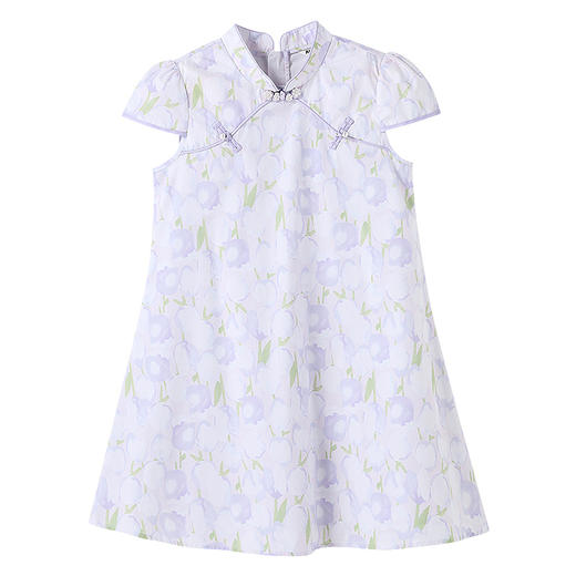 【国风新中式】女童甜美精致国风裙子连衣裙夏季新款安奈儿童装EG523118 商品图7