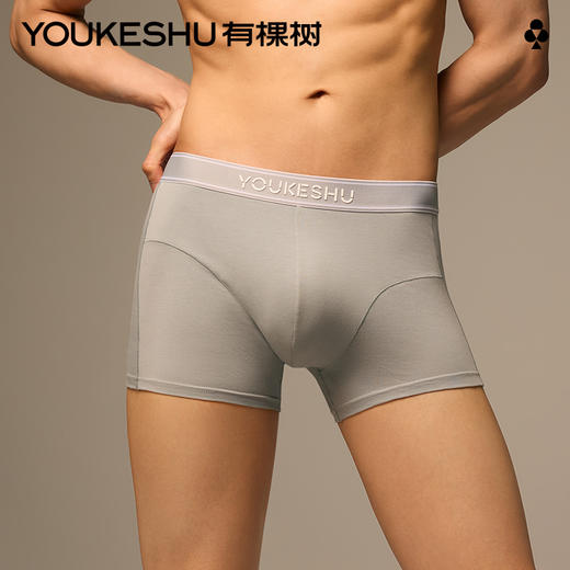 有棵树纯棉中腰男士内裤3条装-137B 商品图0