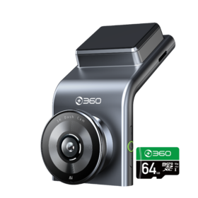 【专属】360行车记录仪G300 3K版 前车起步提醒 碰撞感应紧急录制 F1.5大光圈 150°大广角 AI语音声控