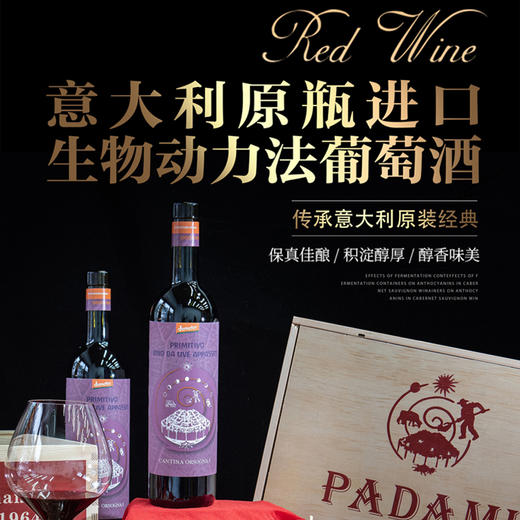 意大利原瓶进口帕达米紫云德米特葡萄酒 商品图0