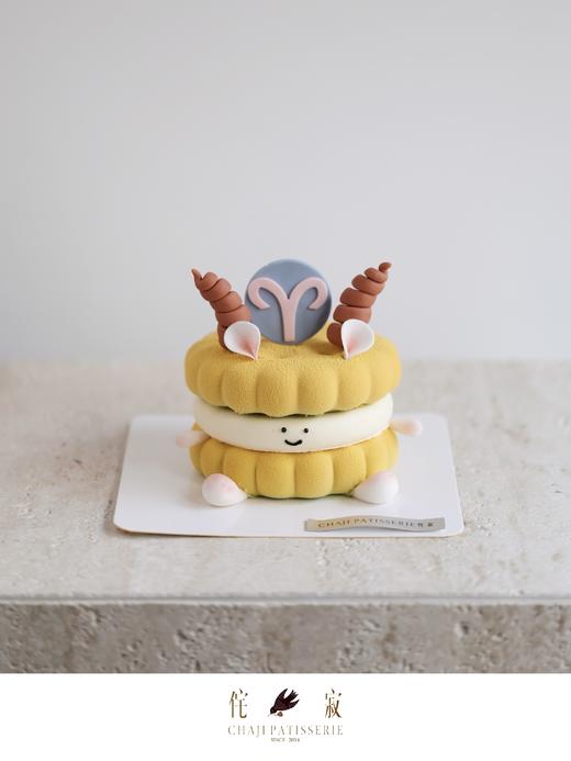 白羊座慕斯(很小）（翻糖比较沉，收到尽快食用） 商品图0