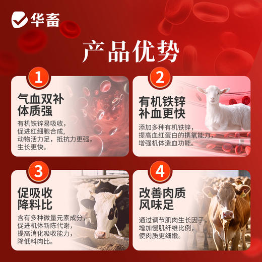 【社群专享】气血健1kg 气血双补 有机铁锌 吸收率高 改善肉质蛋质 商品图3