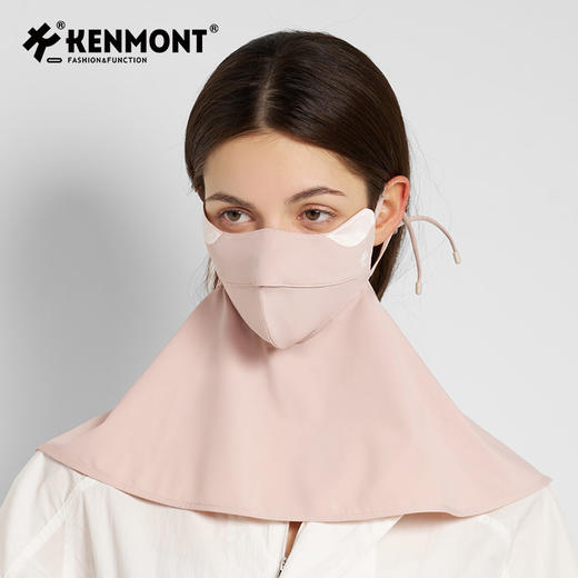 卡蒙防晒面罩全脸防紫外线真丝口罩立体护颈一体脸基尼KM-6177 商品图4