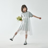 棵初2025年夏季新款女童两件套连衣裙叠穿长款T恤雪纺罩衫套装裙 商品缩略图3