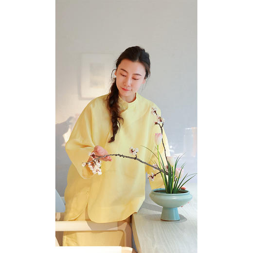 【2026东衣作】小黄鹂 · 新中式半裙（25706098黄栗留-高定款） 商品图2