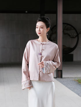 盛唐牡丹| 花繁春序手绣真丝外套