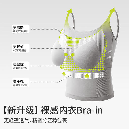 TA034半练罗纹吊带背心3.0，肩带可调节，免穿内衣更舒服，收腰显瘦 商品图4