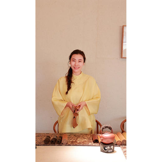 【2026东衣作】小黄鹂 · 新中式半裙（25706098黄栗留-高定款） 商品图3