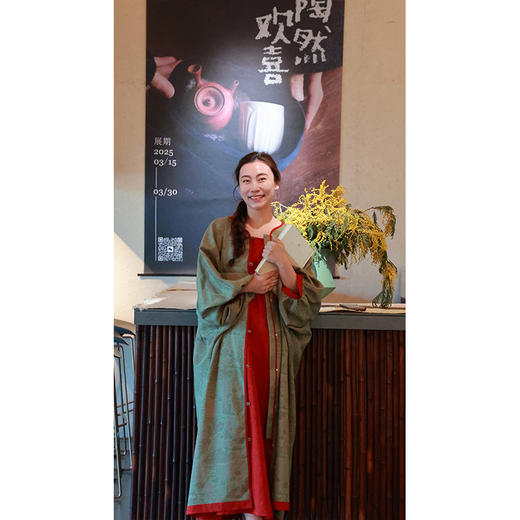 【2026东衣作】新中式连衣裙（25707120水华朱-奢定款） 商品图3