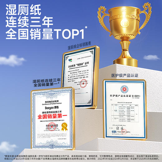 DY德佑湿厕纸便携装小包10抽*20包 商品图1