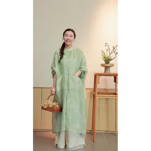 【2026东衣作】新中式连衣裙（25707131霜地-高定款） 商品图3