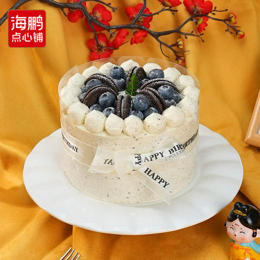 【同城配送】海鹏-蓝莓奥巧动物奶油蛋糕 商品图1