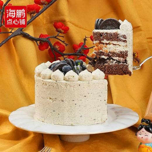 【同城配送】海鹏-蓝莓奥巧动物奶油蛋糕 商品图2