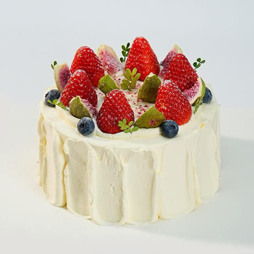 【同城配送】海鹏-奶油莓莓动物奶油蛋糕 商品图3