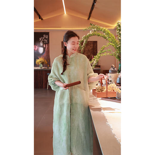 【2026东衣作】新中式连衣裙（25707131霜地-高定款） 商品图4