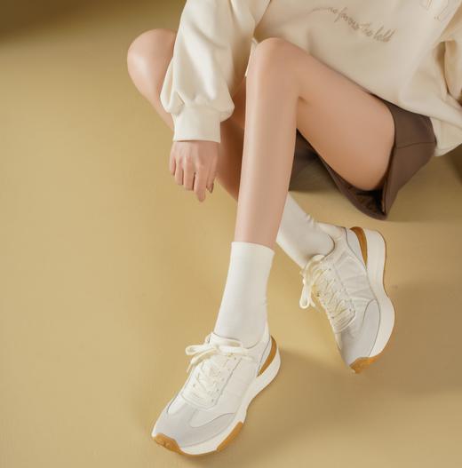 西村名物2025年春季新款舒适平底复古百搭老爹鞋运动休闲鞋T25AM15281 商品图7